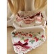 Yolanda Cranberry And Four-Leaf Clover Cardigan Skirt JSK and OP(Reservation/3 Colours/Full Payment Without Shipping)